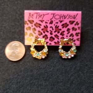 Betsey Johnson Wreath Earrings